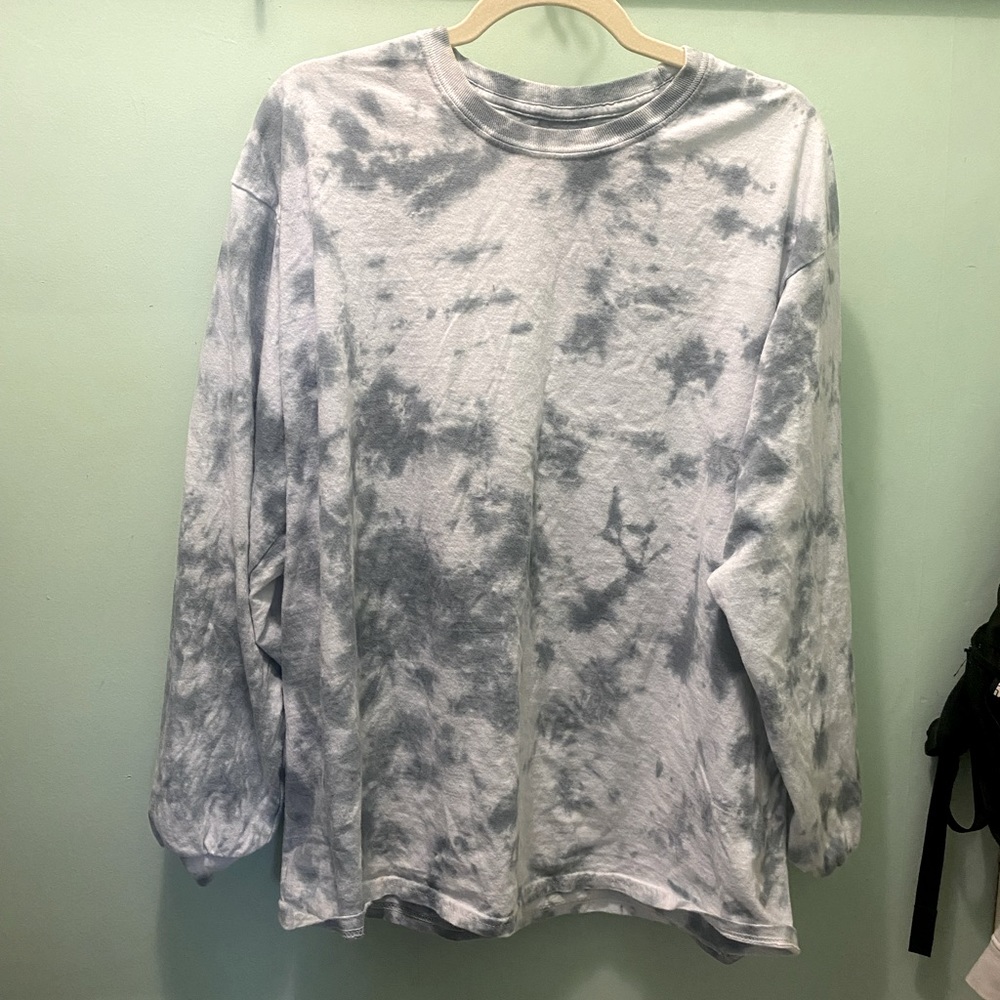 Long Sleeve Cotton Tie-Dye TShirt